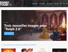 Tablet Screenshot of disneypixar.fr